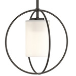 Rhythm Mini Pendant - Oil Rubbed Bronze / Opal
