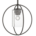 Rhythm Mini Pendant - Oil Rubbed Bronze / Seeded Clear