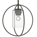 Rhythm Mini Pendant - Natural Iron / Seeded Clear