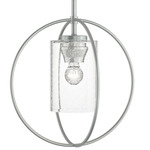 Rhythm Mini Pendant - Vintage Platinum / Seeded Clear