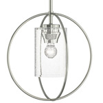 Rhythm Mini Pendant - Sterling / Seeded Clear