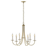 Simple Sweep Chandelier - Modern Brass