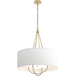 Loop Pendant - Modern Brass / Natural Anna