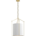 Bow Tall Pendant - Modern Brass / Natural Anna