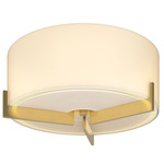 Axis Ceiling Light Fixture - Modern Brass / Opal