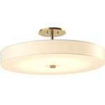 Disq Ceiling Light Fixture - Modern Brass / Spun Frost