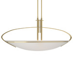 Mackintosh Oval Pendant - Modern Brass / Opal