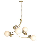 Sprig Pendant - Modern Brass / Opal