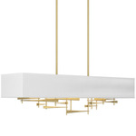 Cavaletti Linear Pendant - Modern Brass / Natural Anna