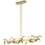 Folio Large Linear Pendant - Modern Brass