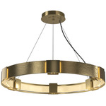 Aura Pendant - Modern Brass / Clear