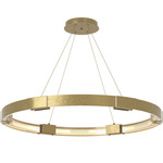 Aura Pendant - Modern Brass / Clear