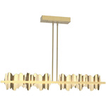 Hildene Large Linear Pendant - Modern Brass / Modern Brass