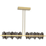 Hildene Large Linear Pendant - Modern Brass / Oil Rubbed Bronze