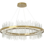 Gossamer Circular Pendant - Modern Brass / Vintage Platinum