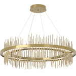 Gossamer Circular Pendant - Modern Brass / Soft Gold