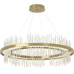Gossamer Circular Pendant - Modern Brass / Sterling