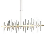 Cityscape Large Linear Pendant - Modern Brass / Vintage Platinum