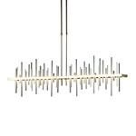 Cityscape Large Linear Pendant - Modern Brass / Sterling