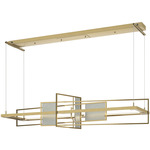 Summer Linear Pendant - Modern Brass / Vintage Platinum