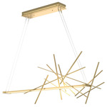 Cascade Linear Pendant - Modern Brass