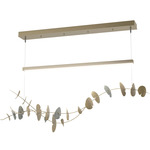 Lily Linear Pendant - Modern Brass / Vintage Platinum