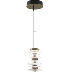 Cairn Stacked Pendant - Modern Brass