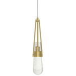 Link Low Voltage Mini Pendant - Modern Brass / Clear Bubble