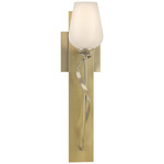 Flora Torch Wall Sconce - Modern Brass / Opal