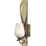 Flora Wall Sconce - Modern Brass / Opal