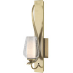 Flora Wall Sconce - Modern Brass / Opal and Seeded