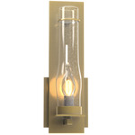 New Town Wall Sconce - Modern Brass / Seeded Clear