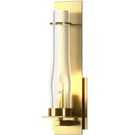 New Town Wall Sconce - Modern Brass / Seeded Clear