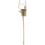 Antasia Double Glass Wall Sconce - Modern Brass / Clear / Opal