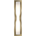Dune Wall Sconce - Modern Brass / Opal