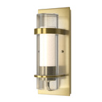 Banded Dual Band Wall Sconce - Modern Brass / Opal and Seeded