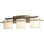 Arc Ellipse Bathroom Vanity Light - Modern Brass / Opal