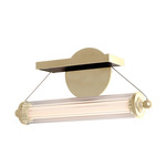 Libra Wall Sconce - Modern Brass / Clear