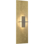 Aperture Vertical Wall Sconce - Modern Brass / White Art