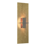 Aperture Vertical Wall Sconce - Modern Brass / Topaz
