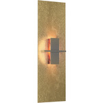 Aperture Vertical Wall Sconce - Modern Brass / Topaz