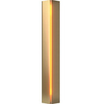 Gallery Small Wall Sconce - Modern Brass / Amber