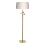 Antasia Floor Lamp - Modern Brass / Flax