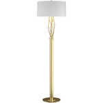 Brindille Floor Lamp - Modern Brass / Natural Anna