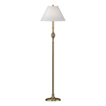 Twist Basket Floor Lamp - Modern Brass / Natural Anna