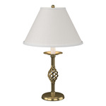 Twist Basket Table Lamp - Modern Brass / Natural Anna