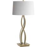 Almost Infinity Table Lamp - Modern Brass / Natural Anna