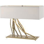 Brindille Table Lamp - Modern Brass / Natural Anna