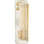 Prospect Park Wall Sconce - Aged Brass / Clear