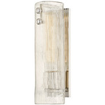 Prospect Park Wall Sconce - Polished Nickel / Clear